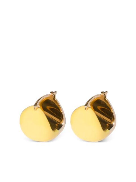 Miu Miu two-tone hoop earrings - Gold - zdjęcie produktu nr 1