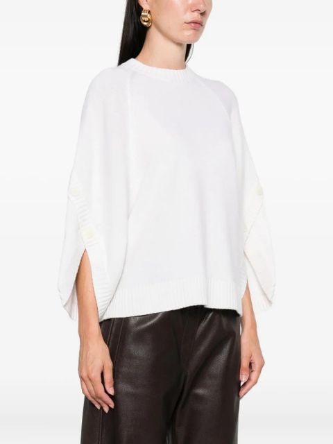 Max Mara buttoned-cuff knitted top - Neutrals - zdjęcie produktu nr 2