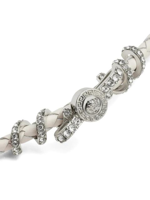 Versace Medusa leather bracelet - Silver - zdjęcie produktu nr 2
