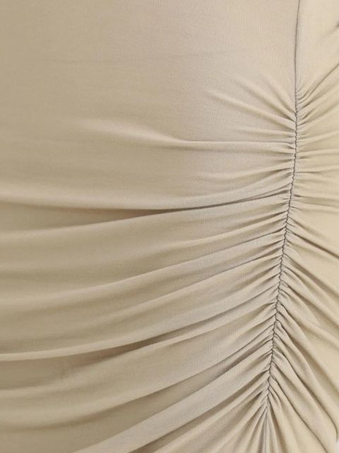 MARANT ÉTOILE side-ruched midi dress - Neutrals - zdjęcie produktu nr 2