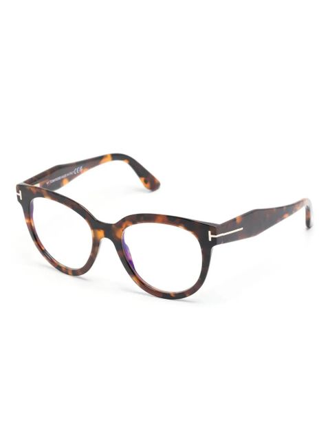 TOM FORD Eyewear butterfly-frame glasses - Brown - zdjęcie produktu nr 2