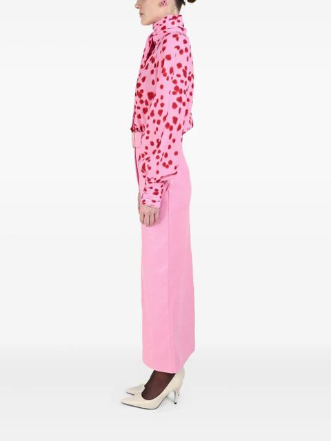 Rowen Rose belted skirt - Pink