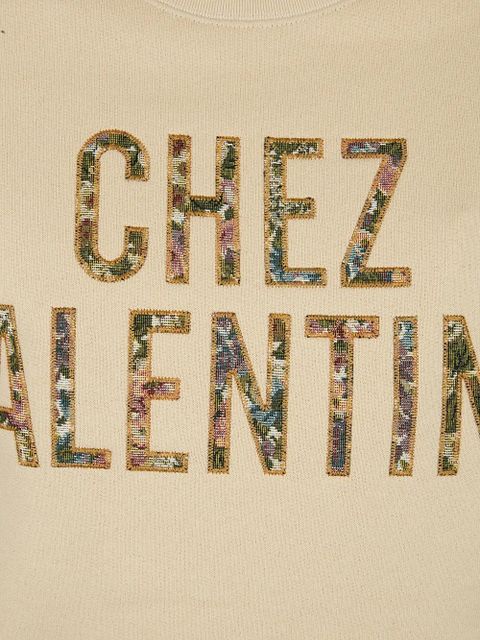 Valentino Garavani Chez Valentino embroidered sweatshirt - Neutrals