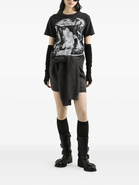 Dolce & Gabbana graphic-print distressed T-shirt - Black