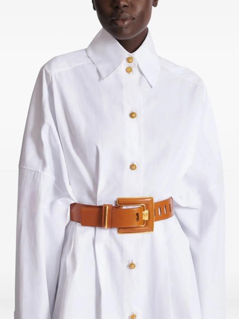 Balmain Anthem leather belt - Brown