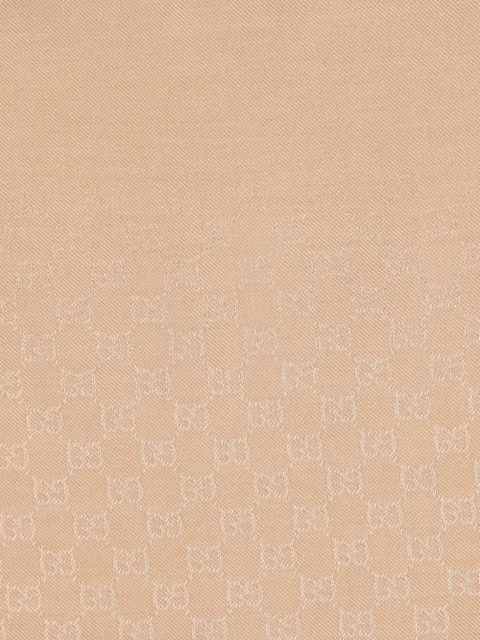 Gucci monogram fringed scarf - Neutrals - zdjęcie produktu nr 2