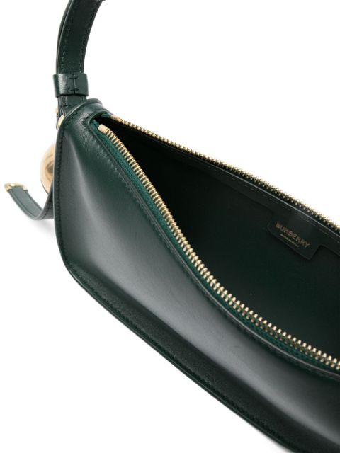 Burberry charm-detail leather shoulder bag - Green