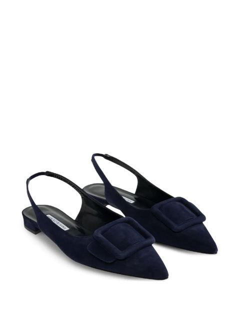 Manolo Blahnik Maylura flat pumps - Blue - zdjęcie produktu nr 2