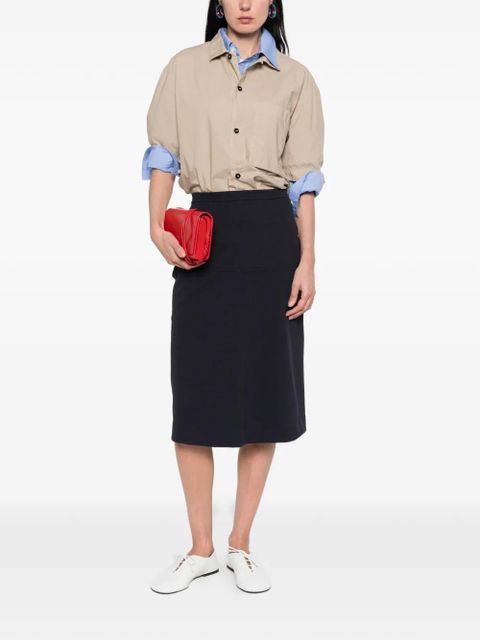Jil Sander panelled skirt - Blue - zdjęcie produktu nr 2