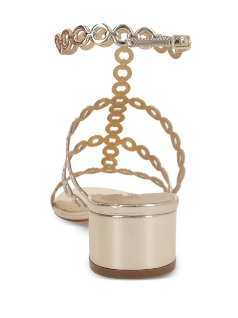 Aquazzura 35mm Infinity Chain sandals - Gold