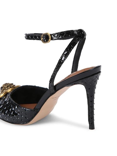 Kurt Geiger London szpilki skórzane Chelsea Ankle Strap kolor czarny 4987400719 - zdjęcie produktu nr 2