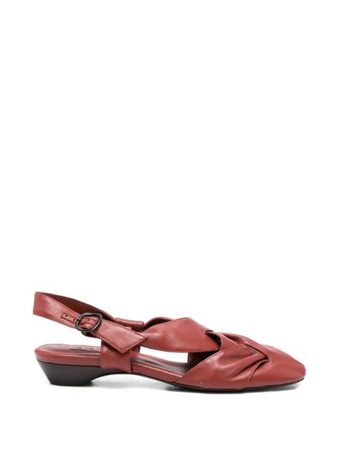 Hereu woven strap heeled pumps - Red - zdjęcie produktu nr 1