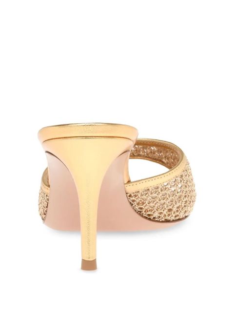 Gianvito Rossi 70mm Siena pointed-toe sandals - Gold