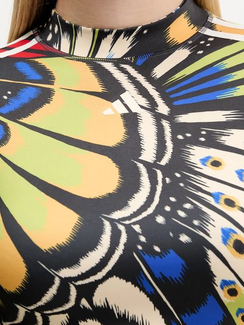 adidas longsleeve x Farm Rio damski kolor multicolor z półgolfem JL8650