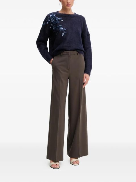 Blumarine sequin floral knitwear - Blue - zdjęcie produktu nr 2