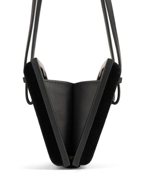 TOTEME magnetic closure shoulder bag - Black