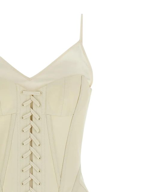 Alexander McQueen corset dress - White