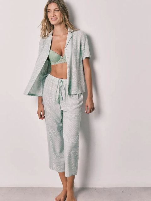 women'secret piżama dwuczęściowa damska z wiskozy - zdjęcie produktu nr 1