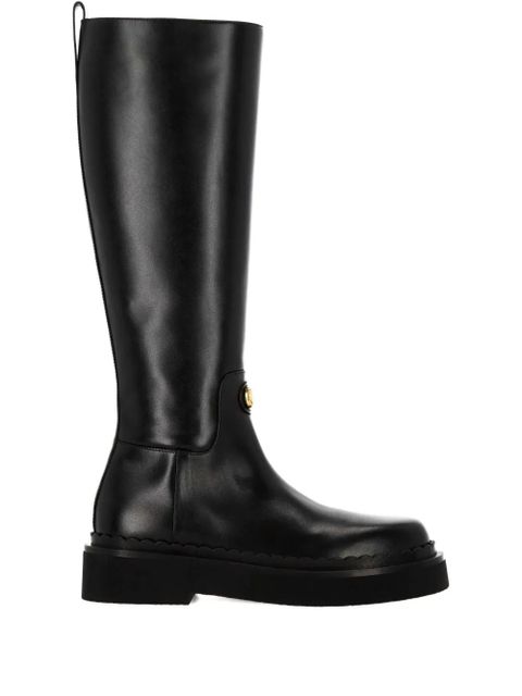 Valentino Garavani VLogo Signature leather boots - Black - zdjęcie produktu nr 2
