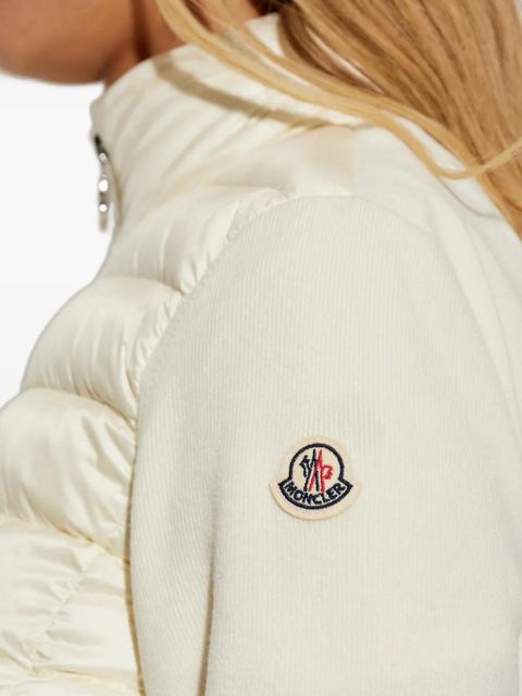 Moncler quilted panelled jacket - Neutrals