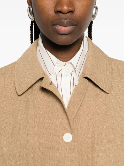 The Row Kenia patch-pocket coat - Neutrals