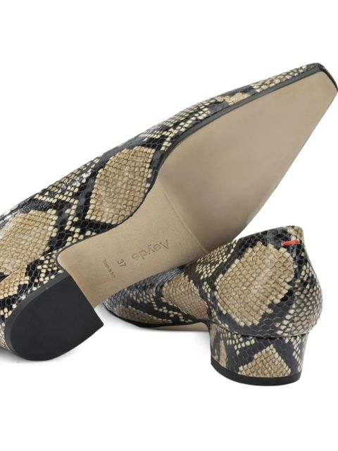 Aeyde snake print heeled pumps - Neutrals