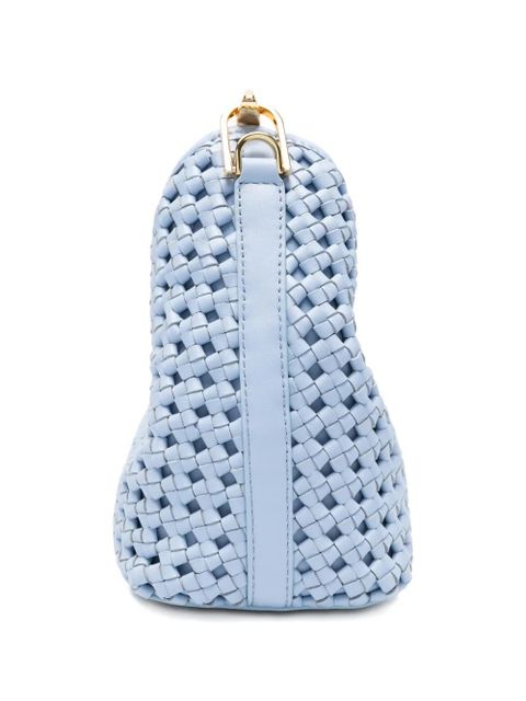 Elleme Boomerang woven top handle tote bag - Blue