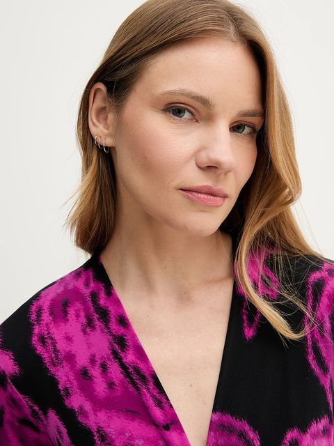 Joseph Ribkoff sukienka kolor fioletowy mini dopasowana 253282