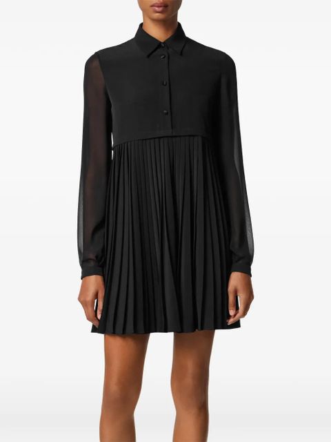 Versace pleated mini dress - Black