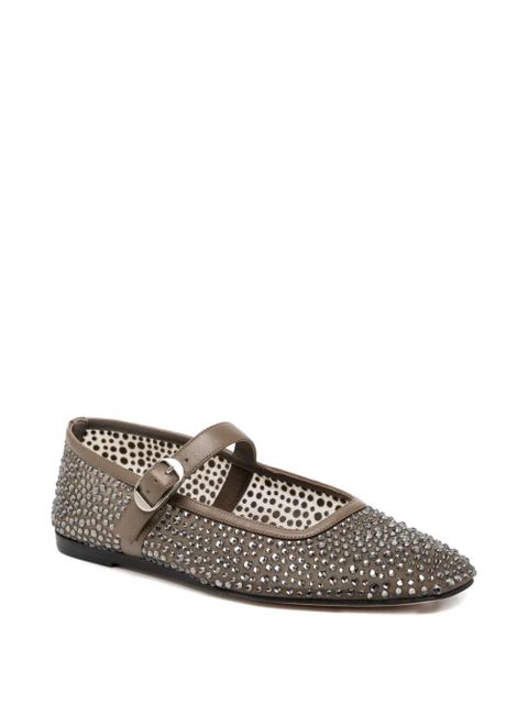 Le Monde Beryl crystal-embellished ballet flats - Brown - zdjęcie produktu nr 2