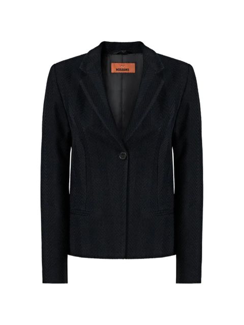 Missoni zigzag-pattern blazer - Black - zdjęcie produktu nr 1