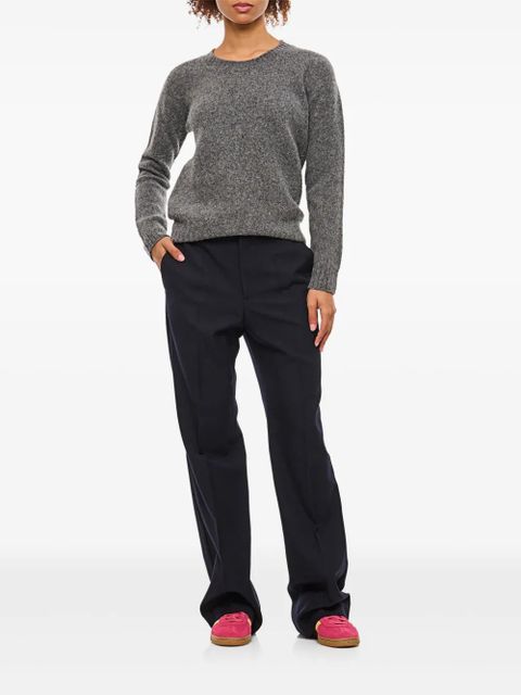 Moncler pressed-crease trousers - Blue