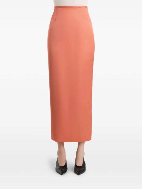 KHAITE zip skirt - Orange