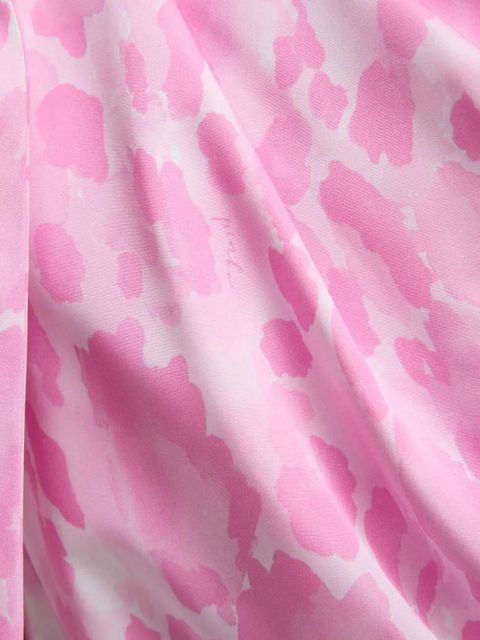 PINKO bow one-shoulder mini dress