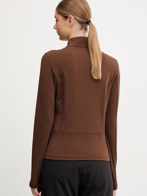 EA7 Emporio Armani bluza sportowa kolor brązowy z nadrukiem AF14634.7W000396