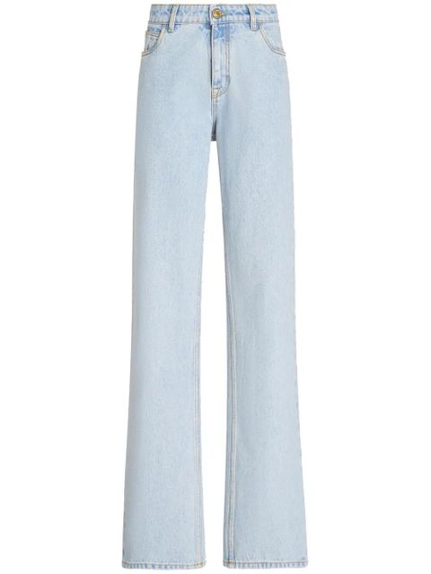ETRO logo-embroidery straight-leg jeans - Blue - zdjęcie produktu nr 1