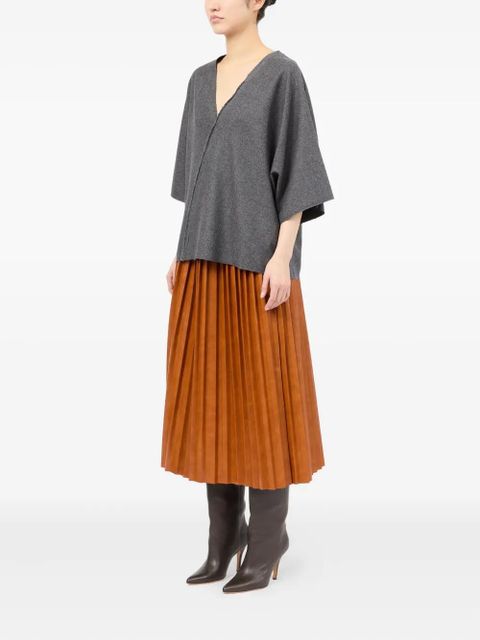 MM6 Maison Margiela raw-cut detail blouse - Grey