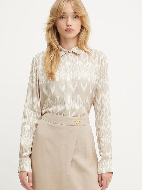 Marciano by Guess koszula MELISSA damska kolor beżowy regular z kołnierzykiem klasycznym 5GGH32 7298A - zdjęcie produktu nr 1