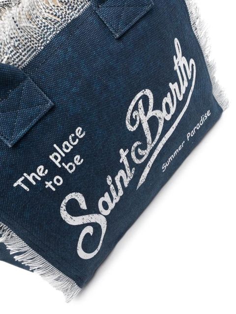 MC2 Saint Barth Vanity canvas beach bag - Blue