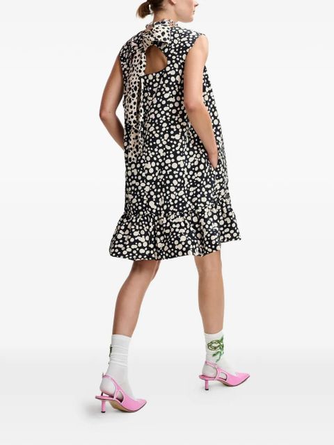 Essentiel Antwerp open-back ruffled mini dress - Black