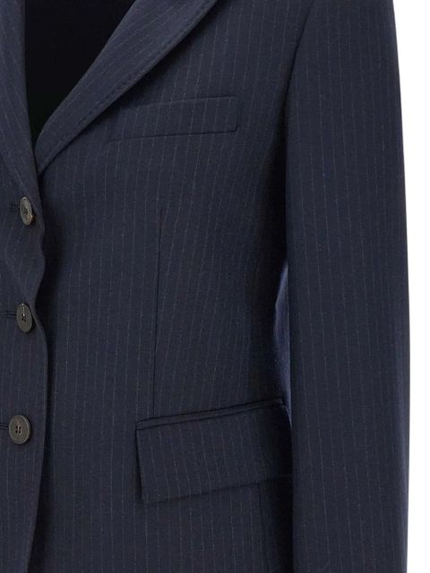 Max Mara pinstripe button blazer - Blue