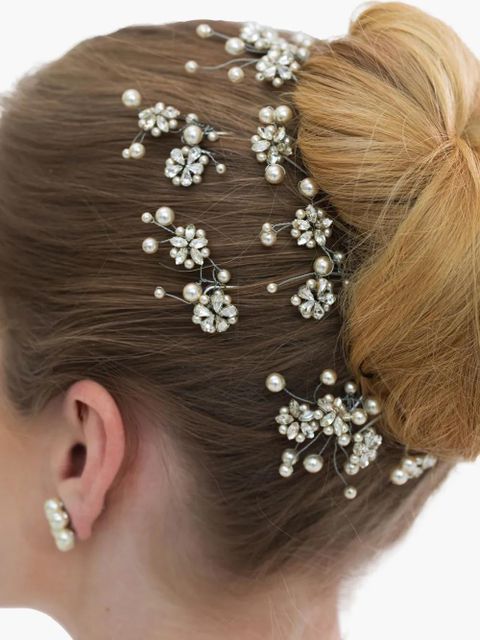 Jennifer Behr Dalila hairpins (set of seven) - Silver