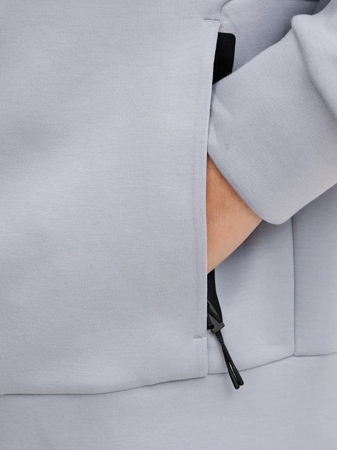 On bluza Focus Tech damska kolor fioletowy z kapturem gładka 1WF30370174 - zdjęcie produktu nr 2