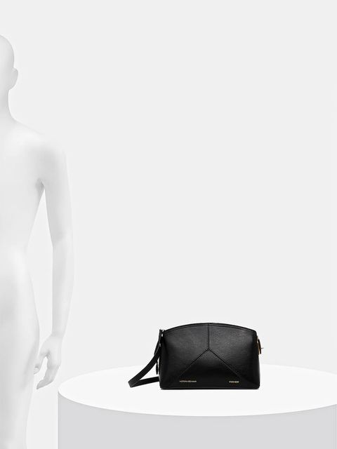 Victoria Beckham torebka skórzana kolor czarny B225AAC006557A
