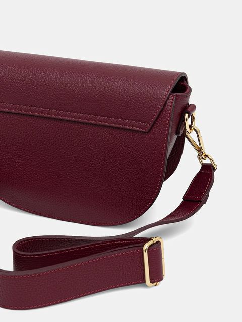 Answear.LAB torebka skórzana kolor bordowy - zdjęcie produktu nr 2