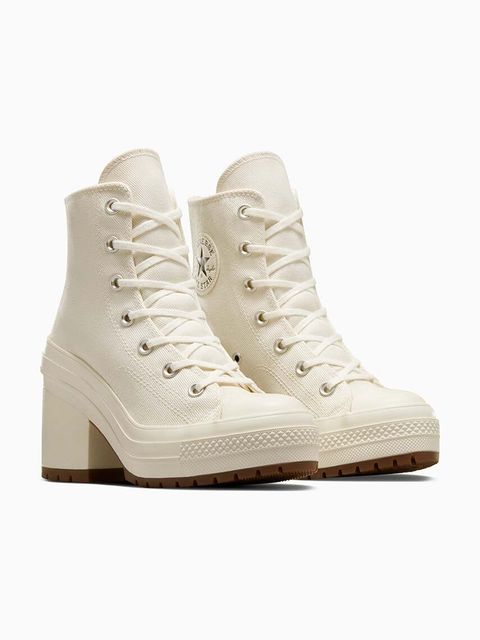 Converse trampki Chuck 70 De Luxe Heel damskie kolor żółty A05348C