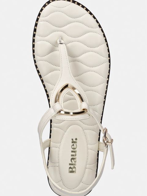 Blauer sandały skórzane ASHLEY02