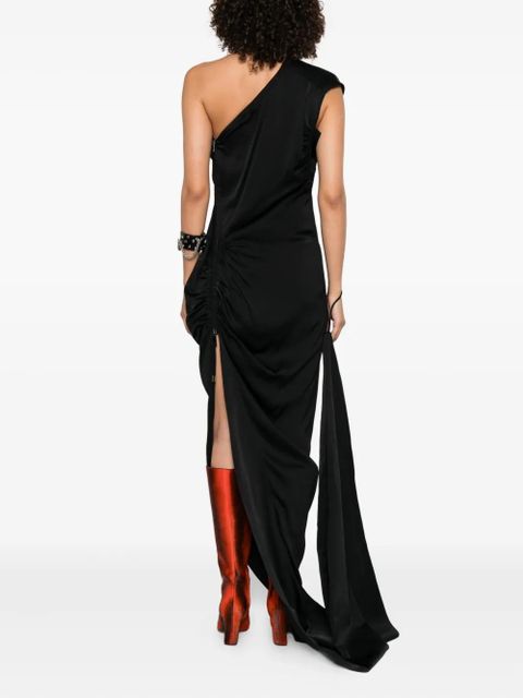 Vivienne Westwood one-shoulder draped maxi dress - Black