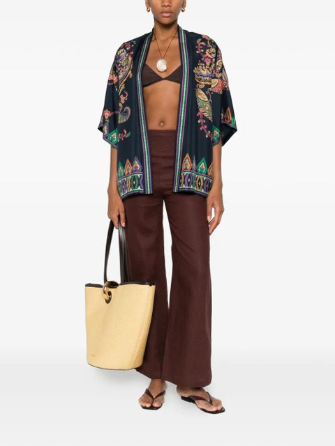 ETRO paisley trim jacket - Blue - zdjęcie produktu nr 2