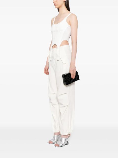 Off-White Quote textured clutch bag - Black - zdjęcie produktu nr 2